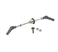 JYYTERD RC Parts For WPL C14 C24 C34 B14 B24 B16 D12 Metal Differential Front Middle Rear Axle Steel Gear Drive Shaft 1/16 rc Car Upgrade Parts(Front)