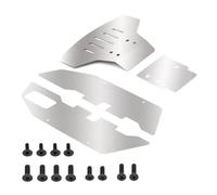 JYYTERD RC Vehicles Parts For Traxxas For Slash 2WD 1/10 rc Car Upgrade Parts Accessories Stainless Steel Front And Rear For Chassis Armor Protector RC Spare(C Set)