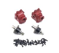 JYYTERD RC Vehicles Parts For WLtoys 1/14 144010 144001 144002 1/12 124016 124017 124018 124019 124010 rc Car Upgrade Parts Metal Gearbox And All Differential(Red)
