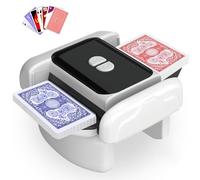 Jyyuehai Automatic Card Shuffler Machine - One-Press AUTO & Manual Mode | Rechargeable Low Noise Electric Poker Card Shuffler for 1-2 Decks | Portable UNO Shuffler, Blackjack, Skip-Bo