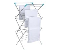 JYZ Heavy Duty 3 Tier Clothes Airer Indoor Folding Drying Rack - Large Foldable Laundry Clothes Horse, Maiden Clothes Dryer, Space-Saving Clothes Airer for Indoor Use