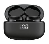 JYZ Wireless Metallic In-Ear Earbuds with LED Charging Case & 4-Mic ENC - True Wireless Stereo Earphones with Touch Controls, Extended Battery Life & Sweat-Proof Design - Pink Colour Option (Black)