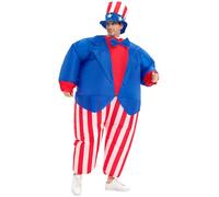 JYZCOS Inflatable Uncle Sam Costume Adult