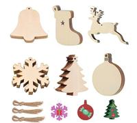 JYZPJ 30PCS Christmas Wood Ornaments Wooden Christmas Decorations (Type A)