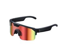 JZ AI Smart Glasses with Camera, 1200P HD POV Video Sunglasses, ChatGPT Voice Assistant & AI Object Recognition, Polarized Sports Sunglasses for Cycling, Fishing, Outdoors - Orange