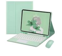 JZ Combo Magnetic Touch Keyboard Case for iPad Pro 10.5 inch 2017 / Air 3rd Generation 2019 Case with Keyboard Cover Mouse（Pen not included） For iPad Air 3rd Gen/Pro 10.5 inch - Green
