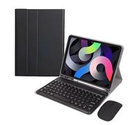 JZ Combo Magnetic Touch Keyboard Case for iPad Pro 11-inch M4 2024 Case with Keyboard Cover Mouse（Pen not included） For iPad Pro 11 inch 5th Generation - Black