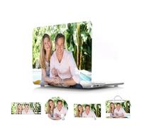 JZ Customizable Personalizado Laptop Hard Shell Case for MacBook Air Pro 11 12 13 14 15 16 M1 M2 M3 M4 Retina Accessory Mouse Pad Keyboard Cover Handbag Bag