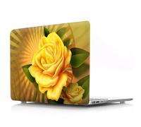 JZ Flower Series Hard Shell Case Cover for MacBook Pro 13 inch Case (Retina, A1425 / A1502, 2012-2015 Release),Anti-Slip Pads,Ultra Thin & Lightweight Protective Case - Chrysanthemum