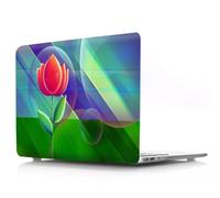 JZ Flower Series Hard Shell Case Cover for MacBook Pro 13 inch Case (Retina, A1425 / A1502, 2012-2015 Release),Anti-Slip Pads,Ultra Thin & Lightweight Protective Case - Lotus