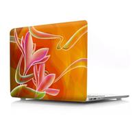 JZ Flower Series Hard Shell Case Cover for MacBook Pro 15 inch Case (Retina, A1398, 2012-2015 Release),Anti-Slip Pads,Ultra Thin & Lightweight Protective Case - Red Florals