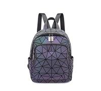JZ Geometric Backpack Luminous Fanny Pack Women Crossbody Bag Holographic Reflective Bag Purse Fashion Backpacks -1304C