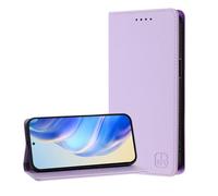 JZ Premium PU Leather Flip Cover Wallet Case for Honor Magic5 Lite / X9a / X40 5G Case, RFID-Blocking with Hidden Card Slots & Strong Magnetic Closure, Stylish & Practical Protection - Violet