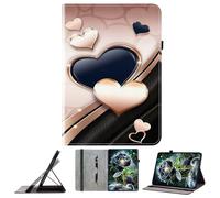 JZ PU Leather Crystal Pattern Wallet Case for Lenovo Tab K11 Plus 11.45 inch Stand Protective Flip Cover - Love