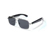 JZ Smart Sunglasses, Auto On/Off Bluetooth AI Translator Glasses for Driving, Cycling, Fishing & Travel, Polarized UV400, Hands-Free Calls, Audio Music Glasses for Men & Women - Gray