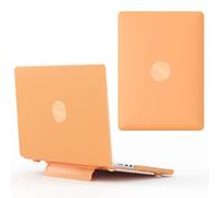 JZ Solid Color Polycarbonate Hard Shell Frosting Case for MacBook Air 13 Old Release (A1369 / A1466) with Folding Bracket Laptop case - Orange