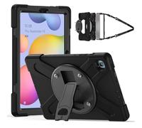 JZ Tablet Silicone Cover for Lenovo Idea Tab 11 inch / K11 / M11 Case with 360° Rotating Stand & Compatible VESA Mount & Shoulder Strap & Screen Protector - Black