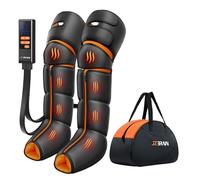 JZBRAIN Leg Massager with Heat and Compression for Circulation, Foot and Calf Thigh Massager for Pain Relief, Compression Boots with Heated Knee, 9 Intensity, 6 Modes, 3 Heat