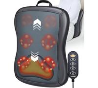 JZBRAIN Shiatsu Back Massager with Heat : Up and Down Rolling Massage - Electric Back Massager for Pain Relief Deep Tissue - Heated Lower Back Massager for Office, Home Use