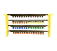 JZBZ Beekeeping Queen bee Rearing Cell Cup Holder Frame Bar Set and 50 pcs Cell Cups and Apiculture Mounted Queen Cell Cups Kit for Apiculture