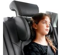 JZCreater Car Headrest Pillow, 180°Adjustable Head Neck Support Pillow, U- Shaped, Travel Sleeping Car Headrests, Only for Car Seat Headrest with 2 Metal Poles， Not for Fixed or Integrated headrests