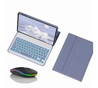 JZCZMCE Keyboard Case for Honor Magic Pad 2 12.3", 7 Colors Backlit, Magnetic Detachable Wireless Backlight Keyboard with Bluetooth Mouse,Purple