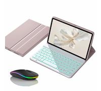 JZCZMCE Keyboard Case for Honor Magic Pad 2 (12.3-inch), Magnetic Detachable Wireless Backlight Keyboard with Bluetooth Mouse,Pink