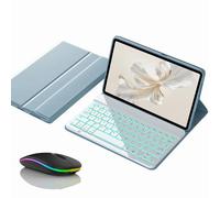 JZCZMCE Keyboard Case for Honor Magic Pad 2 (12.3-inch), Magnetic Detachable Wireless Backlight Keyboard with Bluetooth Mouse,Blue