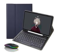 JZCZMCE Keyboard Case for Samsung Galaxy Tab A11+ Plus 11" 2025, Magnetic Detachable Wireless Bluetooth Keyboard with Pencil Holder (Pencil Not included),Navy Blue