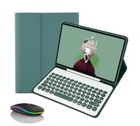 JZCZMCE Keyboard Case for Samsung Galaxy Tab A11+ Plus 11" 2025, Magnetic Detachable Wireless Bluetooth Keyboard with Pencil Holder (Pencil Not included),Dark Green