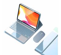 JZCZMCE Keyboard Case for Samsung Galaxy Tab A11+ Plus 11" 2025, Magnetic Detachable Wireless Keyboard, Built-In Pencil Holder, Ultra-Slim Protective Case with Bluetooth Mouse,Blue