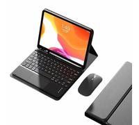 JZCZMCE Keyboard Case for Samsung Galaxy Tab S10 Lite 10.9" 2025 (SM-X400/X406), Magnetic Detachable Wireless Keyboard, Built-In Pencil Holder, Ultra-Slim Protective Case with Bluetooth Mouse,Black