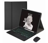 JZCZMCE Keyboard Case for Samsung Galaxy Tab S11 Ultra 14.6 inch 2025 (SM-X930/X936B), Built in Pencil Holder, Magnetic Detachable Wireless Backlit Keyboard with Bluetooth Mouse,Black