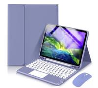 JZCZMCE Keyboard Case for Samsung Galaxy Tab S11 Ultra 14.6 inch 2025 (SM-X930/X936B), Magnetic Detachable Wireless Keyboard with Bluetooth Mouse,Dark Purple