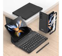 JZCZMCE Keyboard Case for Samsung Galaxy Z Fold 6, Magnetic Detachable Wireless Keyboard with S Pen Holder [Keyboard + Case + Capacitive Pen],Black 1