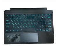 JZCZMCE Keyboard Type Cover for Surface Pro 11/10/9/8/X, Portable Wireless Bluetooth Keyboard with Touchpad, 7-Color LED Backlit and Built-in Rechargeable Battery,Japanese