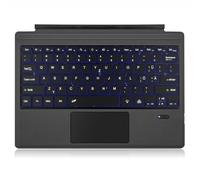 JZCZMCE Keyboard Type Cover for Surface Pro 11/10/9/8/X, Portable Wireless Bluetooth Keyboard with Touchpad, 7-Color LED Backlit and Built-in Rechargeable Battery,German
