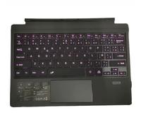 JZCZMCE Keyboard Type Cover for Surface Pro 11/10/9/8/X, Portable Wireless Bluetooth Keyboard with Touchpad, 7-Color LED Backlit and Built-in Rechargeable Battery,Spanish