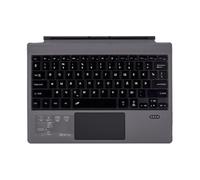 JZCZMCE Keyboard Type Cover for Surface Pro 3/4/5/6/7, Portable Wireless Bluetooth Keyboard with Touchpad, 7-Color LED Backlit and Built-in Rechargeable Battery,Russian