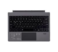 JZCZMCE Keyboard Type Cover for Surface Pro 3/4/5/6/7, Portable Wireless Bluetooth Keyboard with Touchpad, 7-Color LED Backlit and Built-in Rechargeable Battery,German