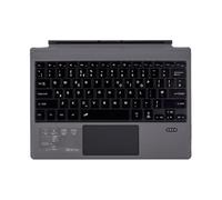 JZCZMCE Keyboard Type Cover for Surface Pro 3/4/5/6/7, Portable Wireless Bluetooth Keyboard with Touchpad, 7-Color LED Backlit and Built-in Rechargeable Battery,UK