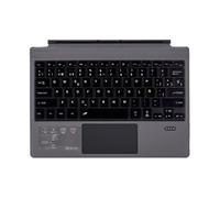 JZCZMCE Keyboard Type Cover for Surface Pro 3/4/5/6/7, Portable Wireless Bluetooth Keyboard with Touchpad, 7-Color LED Backlit and Built-in Rechargeable Battery,Spanish