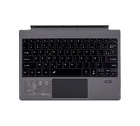 JZCZMCE Keyboard Type Cover for Surface Pro 3/4/5/6/7, Portable Wireless Bluetooth Keyboard with Touchpad, 7-Color LED Backlit and Built-in Rechargeable Battery,French