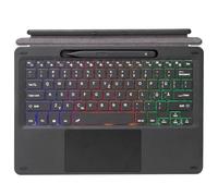 JZCZMCE Keyboard Type Cover for Surface Pro 8/9/Pro X, Portable Wireless Bluetooth Keyboard with Touchpad, 7-Color LED Backlit and Built-in Rechargeable Battery,German
