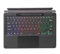 JZCZMCE Keyboard Type Cover for Surface Pro 8/9/Pro X, Portable Wireless Bluetooth Keyboard with Touchpad, 7-Color LED Backlit and Built-in Rechargeable Battery,English