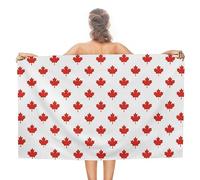 JZemdybill Beach Towel, Canadian Maple Leaf Bath Towel, Absorbent Towel for Swimming, Sports, Travel