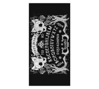 JZemdybill Beach Towel, Cat Skull Head Witch Board Black Gothic Bath Towel, Pool Towel Great for Gym Swimming 80 X 160cm