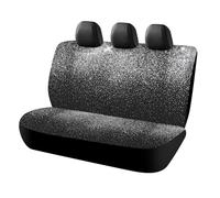 JZemdybill Car Back Seat Cover, Shiny Silver Glitter Car Seat Cover, Universal Seat Covers Set for Most Cars Trucks SUVs