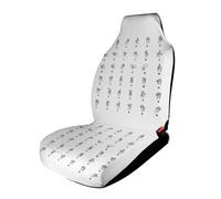 JZemdybill Car Cover Seats Front, Sign Language Alphabet Car Seat Cover, Universal Car Seat Protector