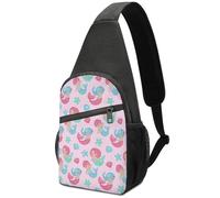 JZemdybill Chest Bag, Beautiful Mermaid Pattern Sling Bag, Crossbody Bag Casual Daypack for Men Women